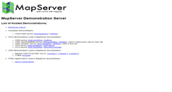 Desktop Screenshot of demo.mapserver.org