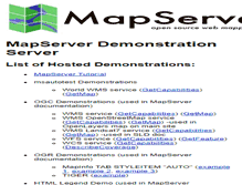 Tablet Screenshot of demo.mapserver.org